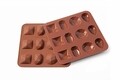 Forma de copt din silicon Diamonds, Silikomart Easy Choco, 12 forme, 9 ml, 15 x 15 cm