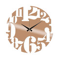 Ceas de perete, Metal Wall Clock 1, Metal, Dimensiune: 48 x 48 cm, Cupru