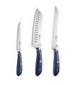 Set 3 cutite, Richardson Sheffield, Scandi, inox, albastru