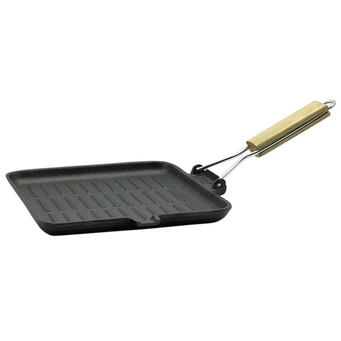 Tigaie grill din fonta Muhler, MR-2416CI, 24 x 24 cm