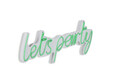 Decoratiune luminoasa LED, Lets Party, Benzi flexibile de neon, DC 12 V, Verde