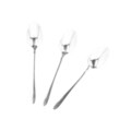 Set 3 lingurite pentru ceai Stilo, Homla, 15 cm, inox tip 430, argintiu