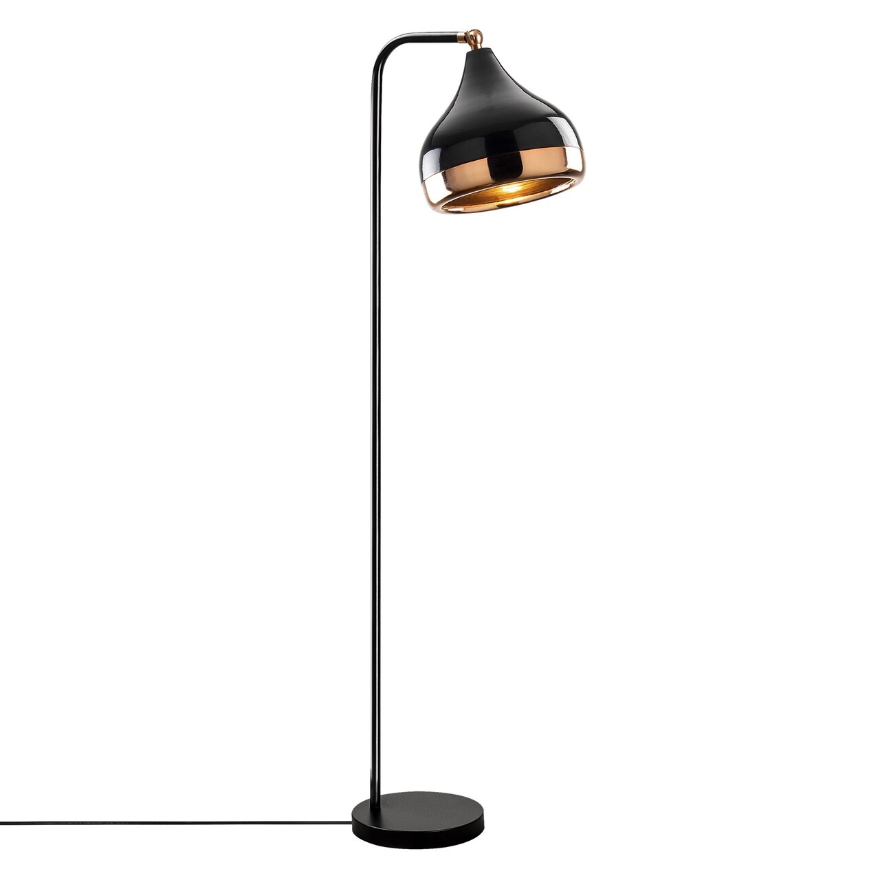 Lampadar, Yildo - 6906, Opviq, 30 x 17 x 120 cm, 1 x E27, 40W, negru/cupru - 1 | YEO