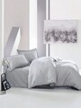 Lenjerie de pat pentru o persoana Single XXL (DE), Elegant - Grey, Cotton Box, Bumbac Satinat