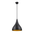 Lustra, Squid Lighting, Damla, 22 x 26 x 120 cm, fier, negru/auriu