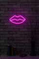 Decoratiune luminoasa LED, Lips, Benzi flexibile de neon, DC 12 V, Roz