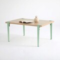 Masuta de cafea, Logg, Neda, 90x45x60 cm, Lemn / Verde menta