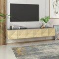 Comoda TV, Olivia, Artemis, 180x45x37 cm, PAL, Stejar safir / Antracit