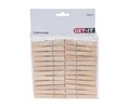 Set 24 de carlige pentru rufe, 7,5x1 cm, lemn, natur