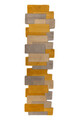 Covor Collage Ochre/Natural, Flair Rugs, 60x230 cm, lana, ocru