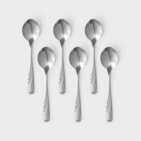 Set lingurite ceai 6 piese Napoli, Ambition, 13.7 cm, inox