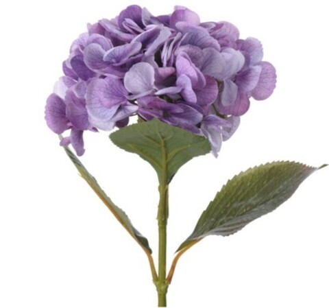 Poza Floare artificiala Hydrangea, H65 cm, polivinil, mov