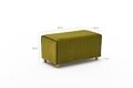 Taburet Mabel Puf, Balcab Home, 80x40x40 cm, lemn, verde