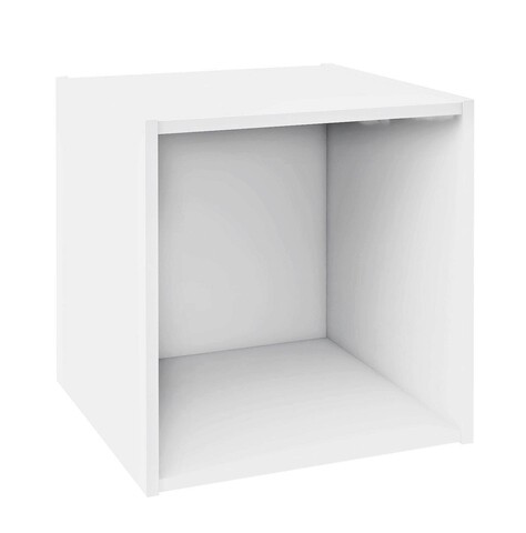 Raft modular Composite Cube, Bizzotto, 35x35x35 cm, PAL/MDF, alb