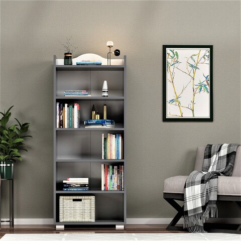 Corp biblioteca, Olivia, Wise, 60x160x30cm, PAL, Antracit