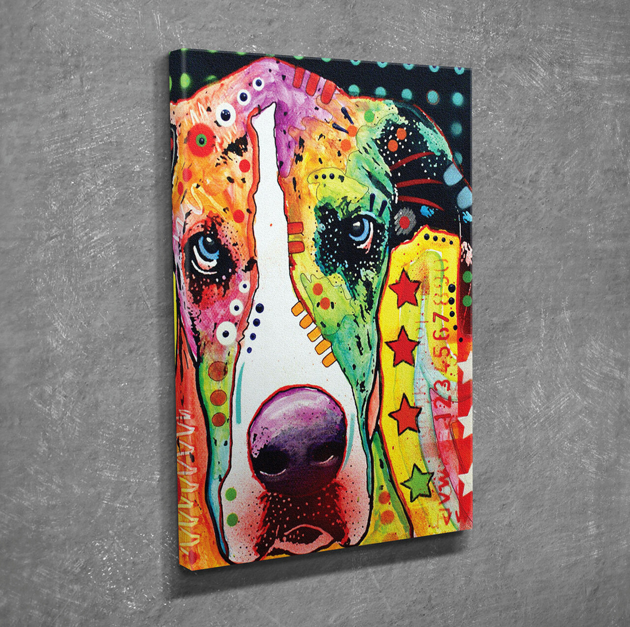 Tablou decorativ, DC124, Canvas, 30 x 40 cm, Multicolor