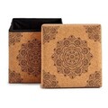 Cutie cu capac Mandala, Gift Decor, pliabila, 31 x 31 x 31 cm, MDF/pluta