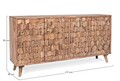 Bufet inferior Kant, Bizzotto, 177x40x90 cm, lemn de sheesham