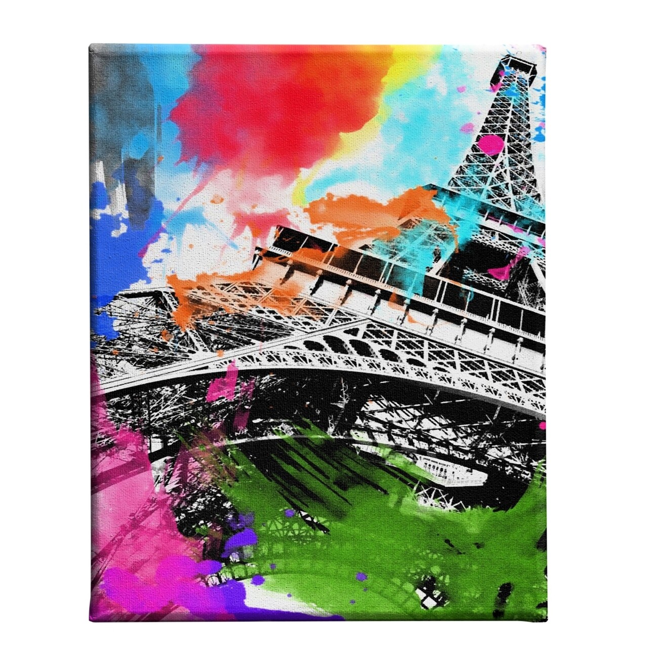 Tablou Decorativ Eiffel Tower, Maison In Design, 45x70 Cm, Canvas/lemn