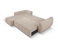 Coltar extensibil stanga 4 locuri, Kaelle, Micadoni Home, BL, 252x165x87 cm, poliester chenille, bej