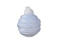 Set 3 globuri Relief Hazy Blue, Decoris, 8 cm, sticla, albastru deschis