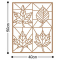 Decoratiune de perete, Foliage, Metal, Dimensiune: 40 x 50 cm, Cupru