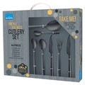 Set tacamuri, 42 piese, Amefa, Manille All you need, inox, negru