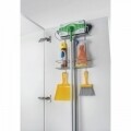 Suport suspendabil pentru obiecte de curatenie Broomy, Metaltex, 30x12x46 cm, metal/invelis de polytherm, argintiu