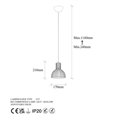 Lustra, Fulgor, 942FLG1632, Metal, Auriu