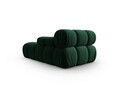 Sezlong living dreapta 1 loc, Bellis, Micadoni Home, BL, 157x97x62 cm, catifea, verde bottle