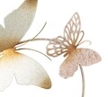 Decoratiune de perete Butterflies Light Pink, Mauro Ferretti, 132x95.5 cm, fier, multicolor