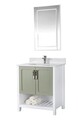 Set mobilier de baie (2 piese), Jussara, Yampa 30, Verde