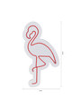 Decoratiune luminoasa LED, Flamingo, Benzi flexibile de neon, DC 12 V, Roz