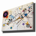 Tablou decorativ, 70100KANDINSKY006, Canvas , Lemn, Multicolor