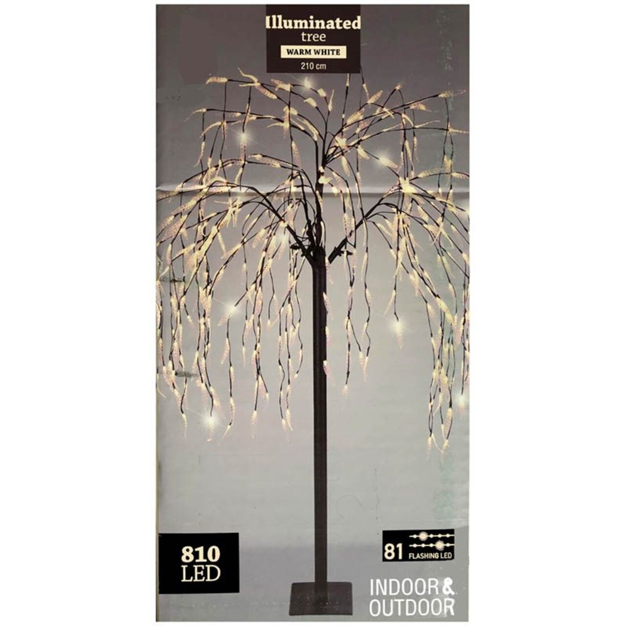 Decoratiune Luminoasa Willow Tree, 810 LED-uri, H210 Cm, Lumina Calda