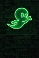 Decoratiune luminoasa LED, Casper The Friendly Ghost,  Benzi flexibile de neon, DC 12 V, Verde