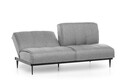 Canapea extensibila Anton Sofabed, Futon, 3 locuri, 190x130 cm, metal, gri