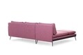 Coltar Reya Corner, Futon, 275x190x90 cm, metal, rosu grizzled