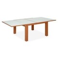 Masa dining extensibila, Mosca, 123/246 x 124 x 75 cm, MDF, cires