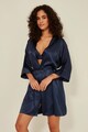 Set pijamale dama, 637BNC1359 - XL, Benicia, Poliester, Albastru navy