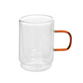 Set 2 cani Cembra Retro, Homla, 350 ml, sticla borosilicata, transparent/maro