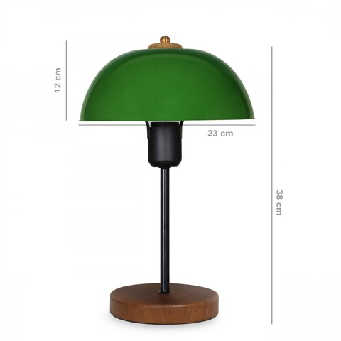 Lampa de masa, AYD-2796, Insignio, 23 x 12 x 38 cm, 1 x E27, 60W, verde