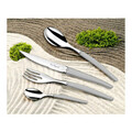 Set tacamuri, 24 piese, Lou Laguiole, Jet Sandblasted, inox, argintiu