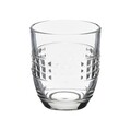 Set 6 pahare de whisky Line Diamonds, InArt, 310 ml, sticla, transparent