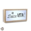 Decoratiune luminoasa  La Dolce Vita, Versa, 30x15 cm, MDF