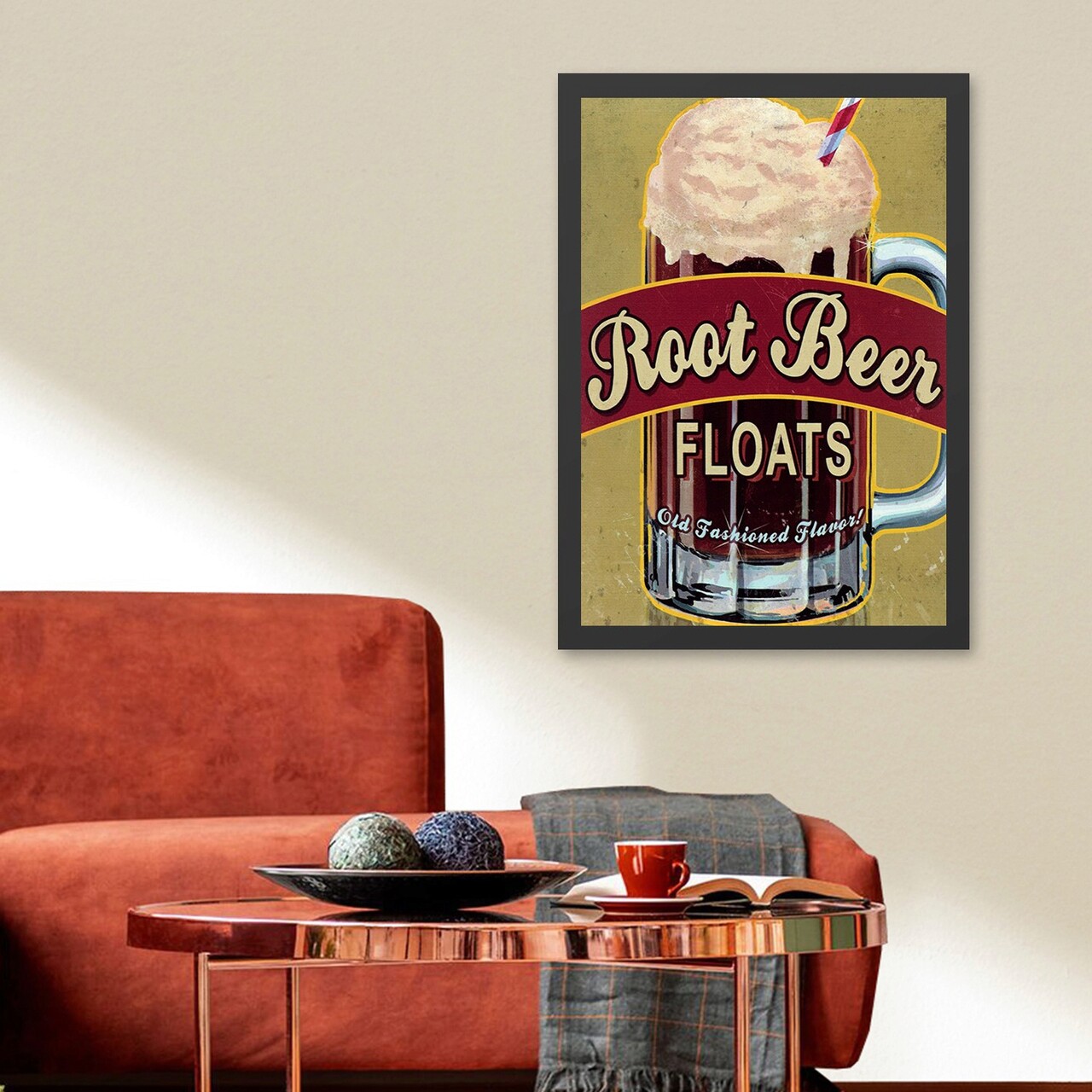 Tablou decorativ, Root Beer (40 x 55), MDF , Polistiren, Multicolor