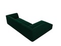 Coltar stanga 4 locuri, Ruby, Micadoni Home, BL, 273x180x69 cm, catifea, verde bottle