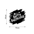 Decoratiune de perete, Happy Halloween, Metal, Dimensiune: 70 x 64 cm, Negru