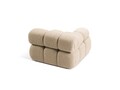 Modul stanga pentru canapea modulara, 1 loc, Bellis-213, Micadoni Home, 94x94x70 cm, tesatura boucle, bej sand