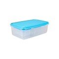 Set 8 cutii alimentare, Casa Plastor, Fresco Salsa, 2.1 + 0.65 + 0.36 + 2 x 0.18 + 3 x 0.19 L, plastic, albastru